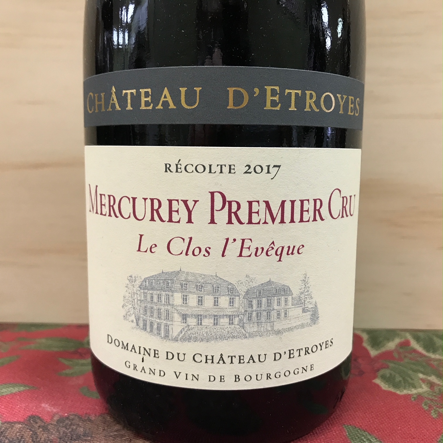 Chateau D'Etroyes Mercurey Rouge 1ER Cru Clos L'Eveque 2017